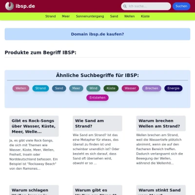 Screenshot ibsp.de