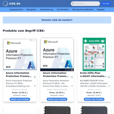 Screenshot icbk.de