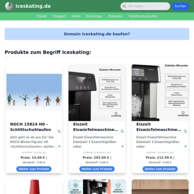 Screenshot iceskating.de