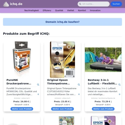 Screenshot ichq.de