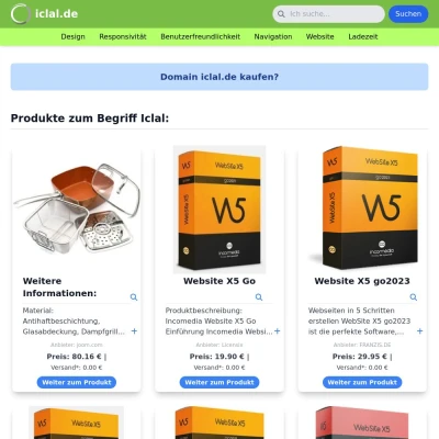 Screenshot iclal.de