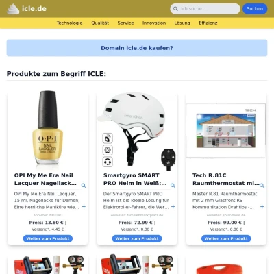 Screenshot icle.de