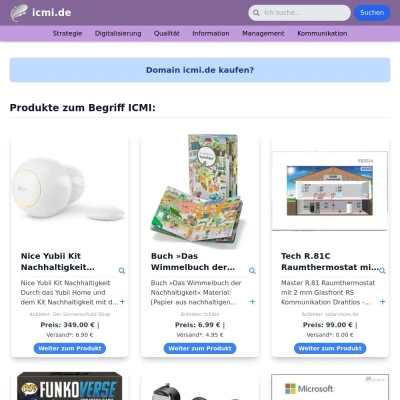 Screenshot icmi.de