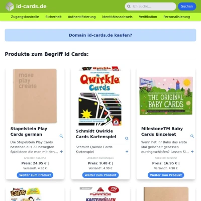 Screenshot id-cards.de
