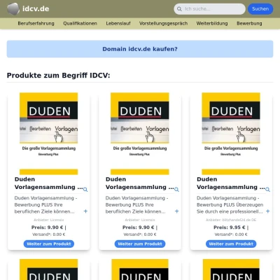 Screenshot idcv.de