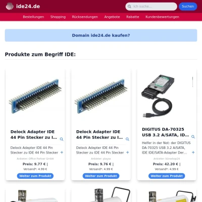 Screenshot ide24.de