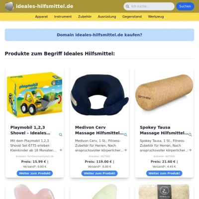 Screenshot ideales-hilfsmittel.de