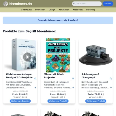 Screenshot ideenbuero.de
