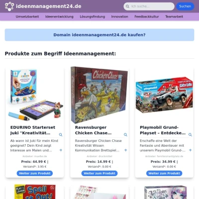 Screenshot ideenmanagement24.de