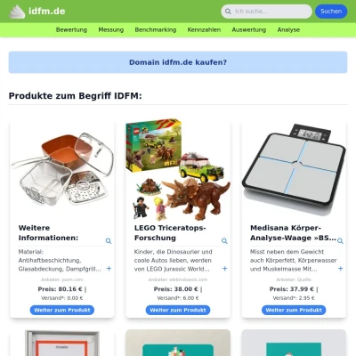 Screenshot idfm.de