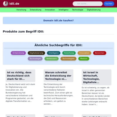 Screenshot idii.de