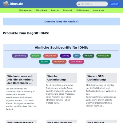 Screenshot idms.de