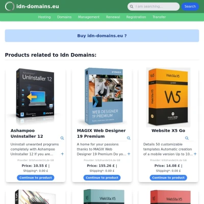 Screenshot idn-domains.eu