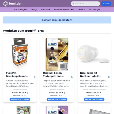 Screenshot iemi.de
