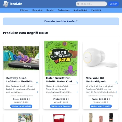 Screenshot iend.de
