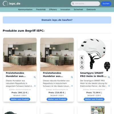 Screenshot iepc.de