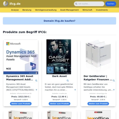 Screenshot ifcg.de