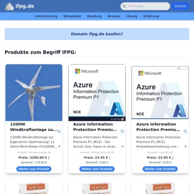 Screenshot ifpg.de