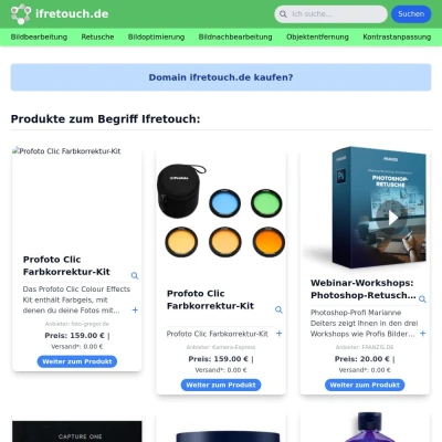 Screenshot ifretouch.de