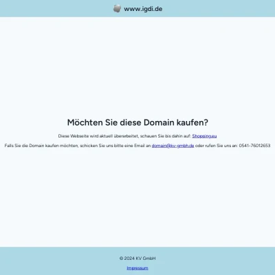 Screenshot igdi.de