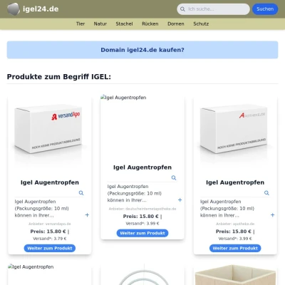 Screenshot igel24.de