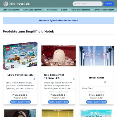 Screenshot iglu-hotel.de