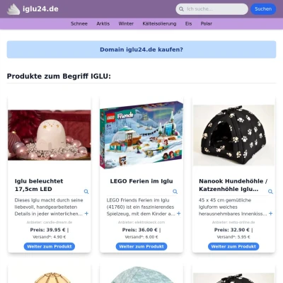 Screenshot iglu24.de