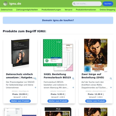 Screenshot ignu.de