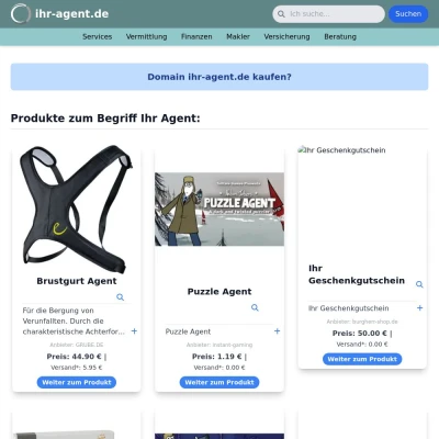 Screenshot ihr-agent.de
