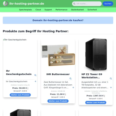 Screenshot ihr-hosting-partner.de
