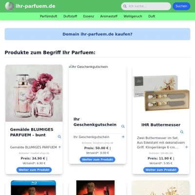 Screenshot ihr-parfuem.de