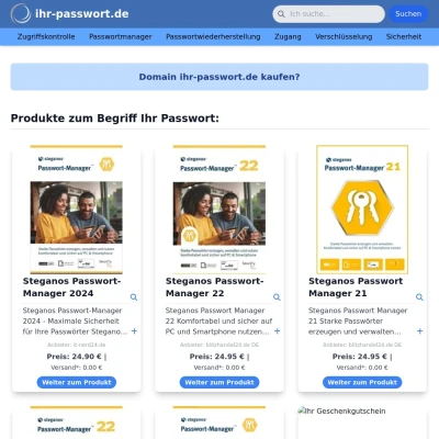 Screenshot ihr-passwort.de