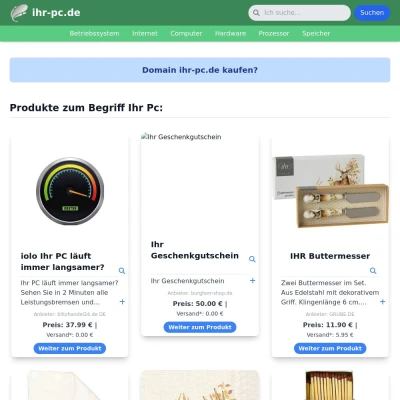 Screenshot ihr-pc.de