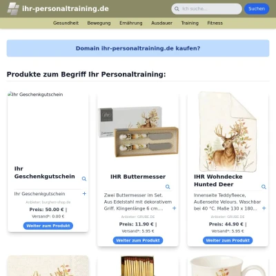 Screenshot ihr-personaltraining.de