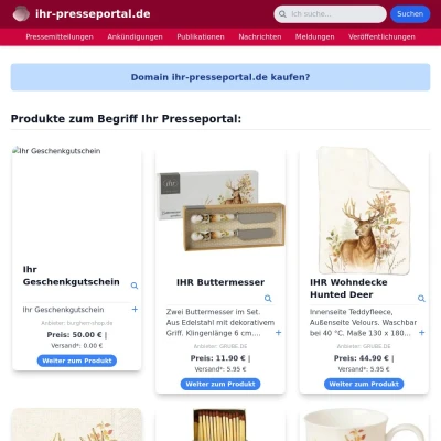 Screenshot ihr-presseportal.de