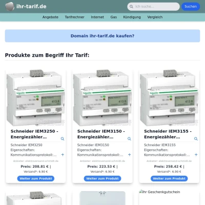 Screenshot ihr-tarif.de