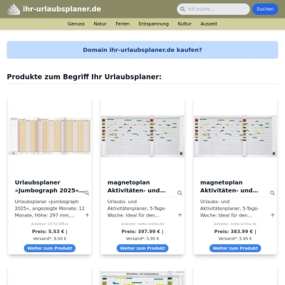 Screenshot ihr-urlaubsplaner.de