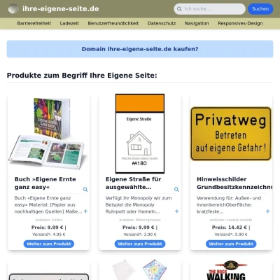 Screenshot ihre-eigene-seite.de