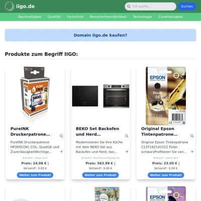 Screenshot iigo.de