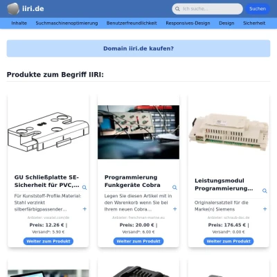 Screenshot iiri.de