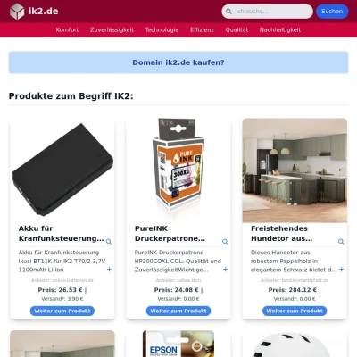 Screenshot ik2.de