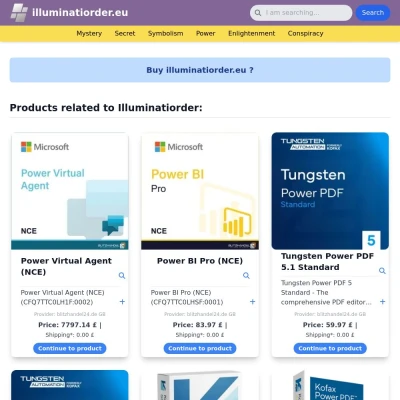 Screenshot illuminatiorder.eu