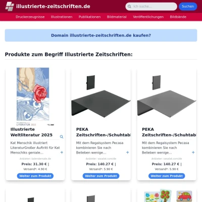 Screenshot illustrierte-zeitschriften.de