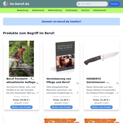 Screenshot im-beruf.de