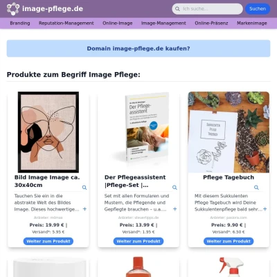 Screenshot image-pflege.de