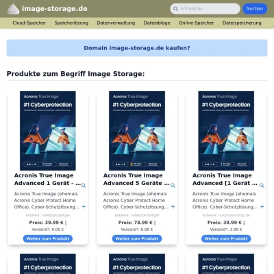 Screenshot image-storage.de