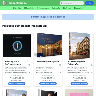 Screenshot imagecloud.de