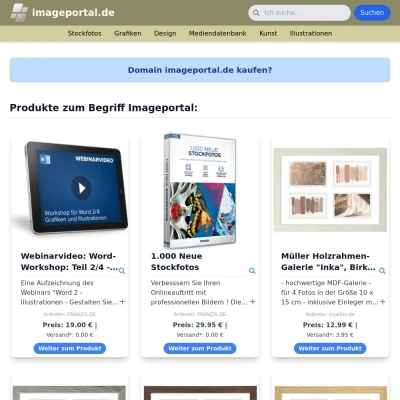 Screenshot imageportal.de