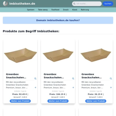 Screenshot imbisstheken.de