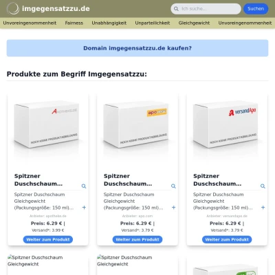 Screenshot imgegensatzzu.de